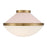 Crystorama Xander 2 Light Flush Mount, Vibrant Gold/Blush/White