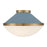 Crystorama Xander 2 Light Flush Mount, Vibrant Gold/Blue/White