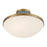 Crystorama Xander 2 Light Flush Mount, Vibrant Gold/Blue/White