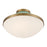 Crystorama Xander 2 Light Flush Mount, Vibrant Gold/Green/White
