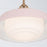 Crystorama Xander 1 Light 16" Pendant, Vibrant Gold/Blush