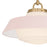 Crystorama Xander 1 Light 16" Pendant, Vibrant Gold/Blush