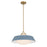 Crystorama Xander 3 Light 20" Pendant, Vibrant Gold/Blue/White - XAN-8009-VG-BL