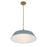 Crystorama Xander 3 Light 20" Pendant, Vibrant Gold/Blue/White