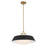 Crystorama Xander 3 Light 20" Pendant, Vibrant Gold/Black/White - XAN-8009-VG-MK