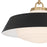 Crystorama Xander 3 Light 20" Pendant, Vibrant Gold/Black/White