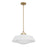 Crystorama Xander 3 Light 20" Pendant, Vibrant Gold/White