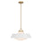 Crystorama Xander 3 Light 20" Pendant, Vibrant Gold/White