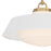 Crystorama Xander 3 Light 20" Pendant, Vibrant Gold/White