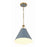 Crystorama Xavier 1 Light Mini Pendant, Vibrant Gold/Blue