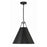 Crystorama Xavier 3 Light Pendant, Matte Black