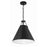 Crystorama Xavier 3 Light Pendant, Matte Black