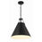 Crystorama Xavier 3 Light Pendant, Matte Black