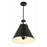 Crystorama Xavier 3 Light Pendant, Matte Black
