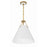 Crystorama Xavier 3 Light Pendant, Vibrant Gold