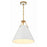 Crystorama Xavier 3 Light Pendant, Vibrant Gold