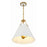 Crystorama Xavier 3 Light Pendant, Vibrant Gold