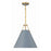 Crystorama Xavier 3 Light Pendant, Vibrant Gold/Blue