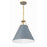Crystorama Xavier 3 Light Pendant, Vibrant Gold/Blue