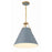Crystorama Xavier 3 Light Pendant, Vibrant Gold/Blue