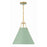 Crystorama Xavier 3 Light Pendant, Vibrant Gold/Green