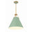 Crystorama Xavier 3 Light Pendant, Vibrant Gold/Green
