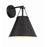 Crystorama Xavier 1 Light Task Sconce, Matte Black