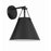 Crystorama Xavier 1 Light Task Sconce, Matte Black