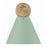 Crystorama Xavier 1 Light Task Sconce, Vibrant Gold/Green