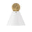 Crystorama Xavier 1 Light Sconce, Vibrant Gold/White/White