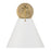 Crystorama Xavier 1 Light Sconce, Vibrant Gold/White/White