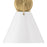 Crystorama Xavier 1 Light Sconce, Vibrant Gold/White/White