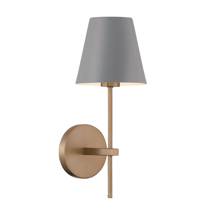 Crystorama Xavier 1 Light Sconce, Vibrant Gold/Blue