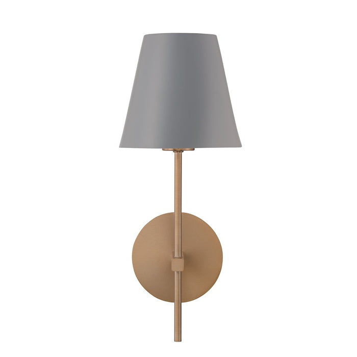 Crystorama Xavier 1 Light Sconce, Vibrant Gold/Blue