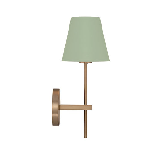 Crystorama Xavier 1 Light Sconce, Vibrant Gold/Green