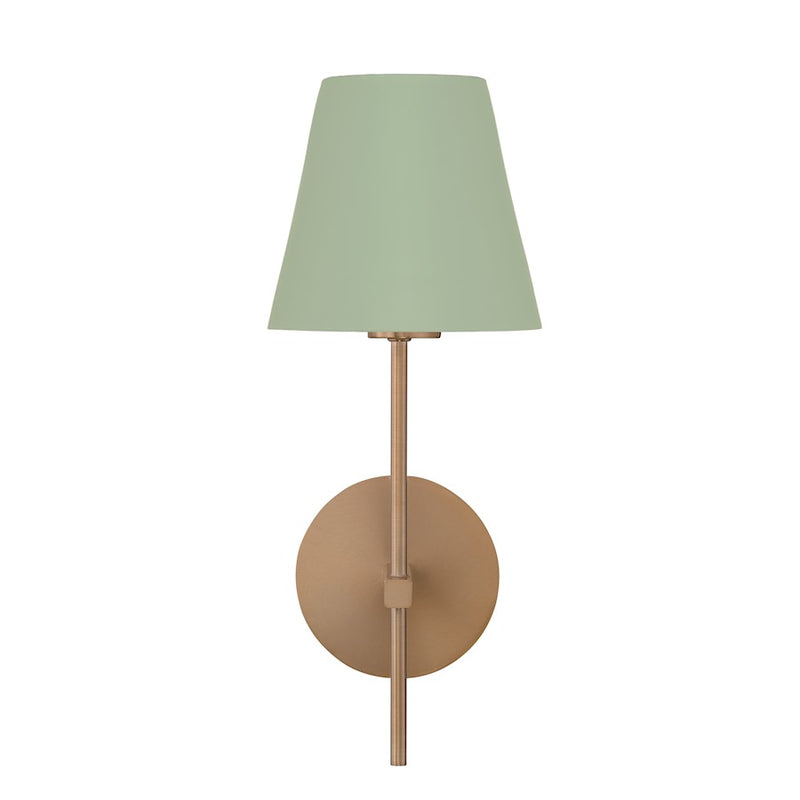 Crystorama Xavier 1 Light Sconce, Vibrant Gold/Green
