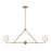 Crystorama Xavier 2 Light Chandelier, Vibrant Gold/White