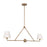 Crystorama Xavier 2 Light Chandelier, Vibrant Gold/White