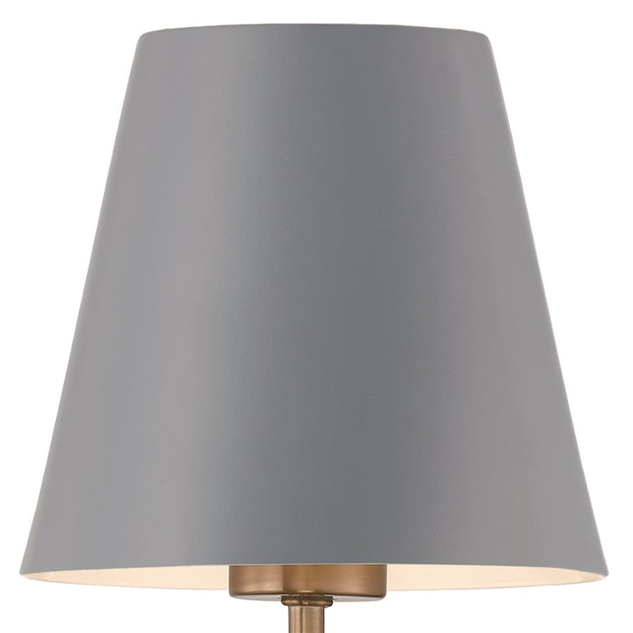 Crystorama Xavier 4 Light Chandelier, Vibrant Gold/Blue