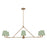 Crystorama Xavier 6 Light Chandelier, Vibrant Gold/Green