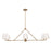 Crystorama Xavier 6 Light Chandelier, Vibrant Gold/White