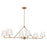 Crystorama Xavier 6 Light Chandelier, Vibrant Gold/White