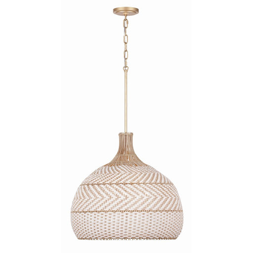 Crystorama Zanzibar 5 Light Chandelier, Soft Gold