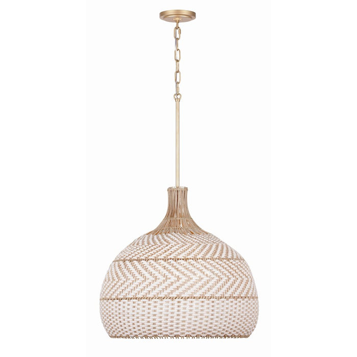 Crystorama Zanzibar 5 Light Chandelier, Soft Gold