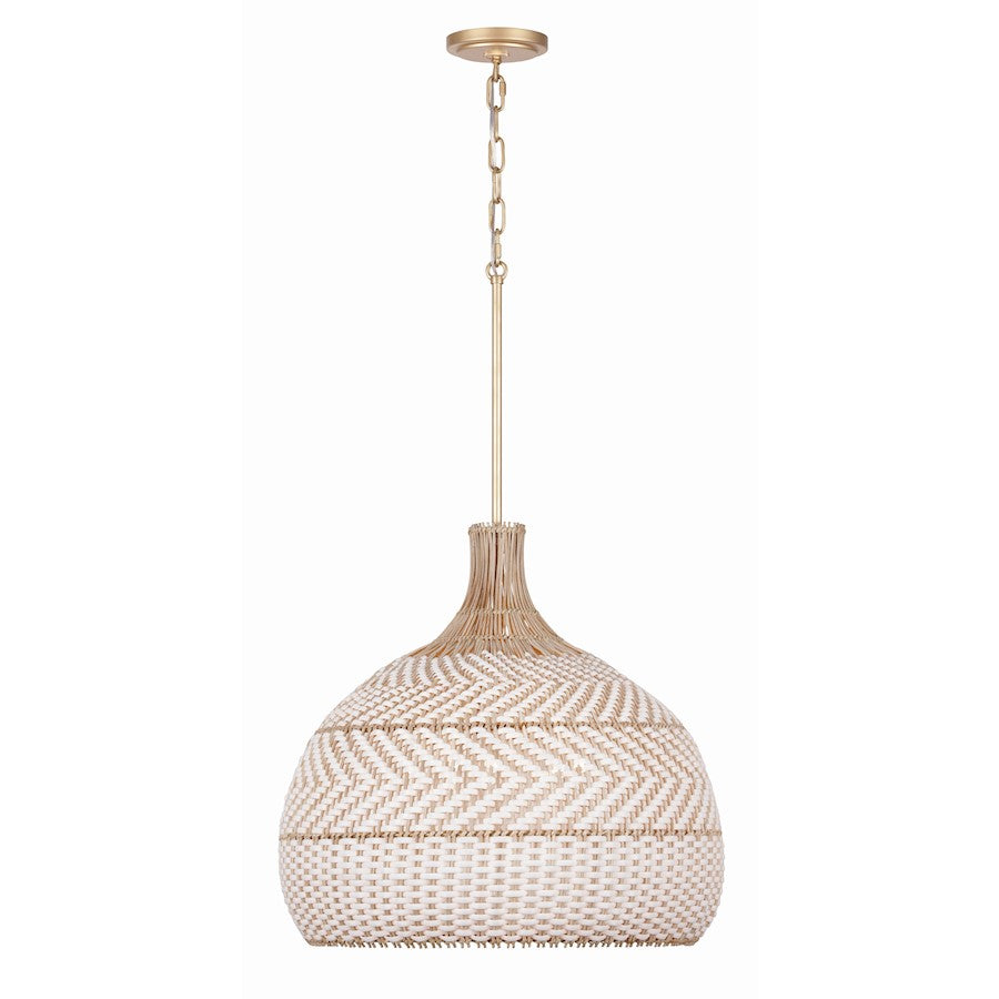 Crystorama Zanzibar 5 Light Chandelier, Soft Gold