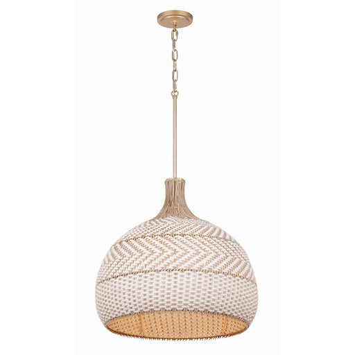 Crystorama Zanzibar 5 Light Chandelier, Soft Gold