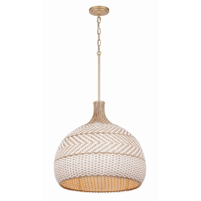Crystorama Zanzibar 5 Light Chandelier, Soft Gold