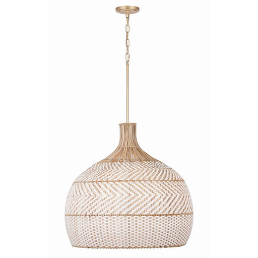 Crystorama Zanzibar 6 Light Chandelier, Soft Gold
