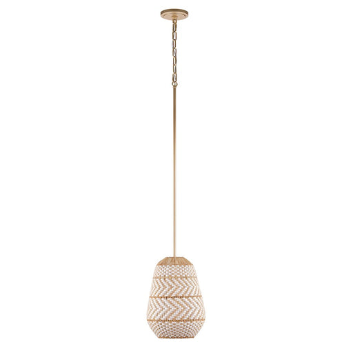 Crystorama Zanzibar 1 Light Pendant, Soft Gold - ZAN-9011-SG