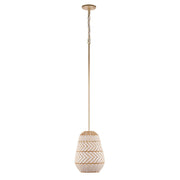 Crystorama Zanzibar 1 Light Mini Pendant, Soft Gold - ZAN-9011-SG